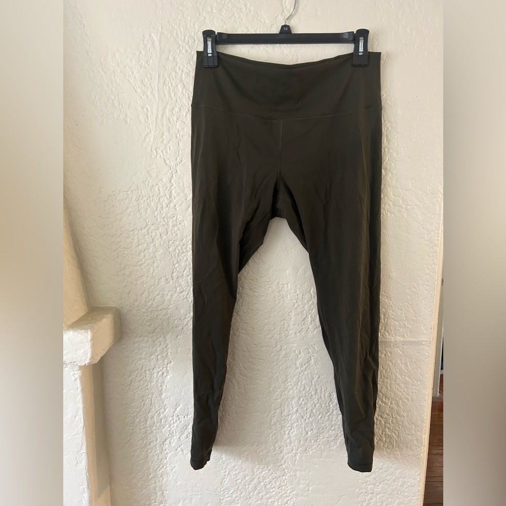Lululemon Align high-rise olive green size 14